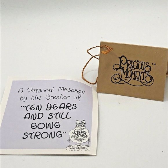 TEN YEARS & STILL GOING STRONG  1990 MEMBERS ONLY PRECIOUS MOMENTS #901 - Picture 9 of 9